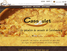 Tablet Screenshot of cassoulet.com